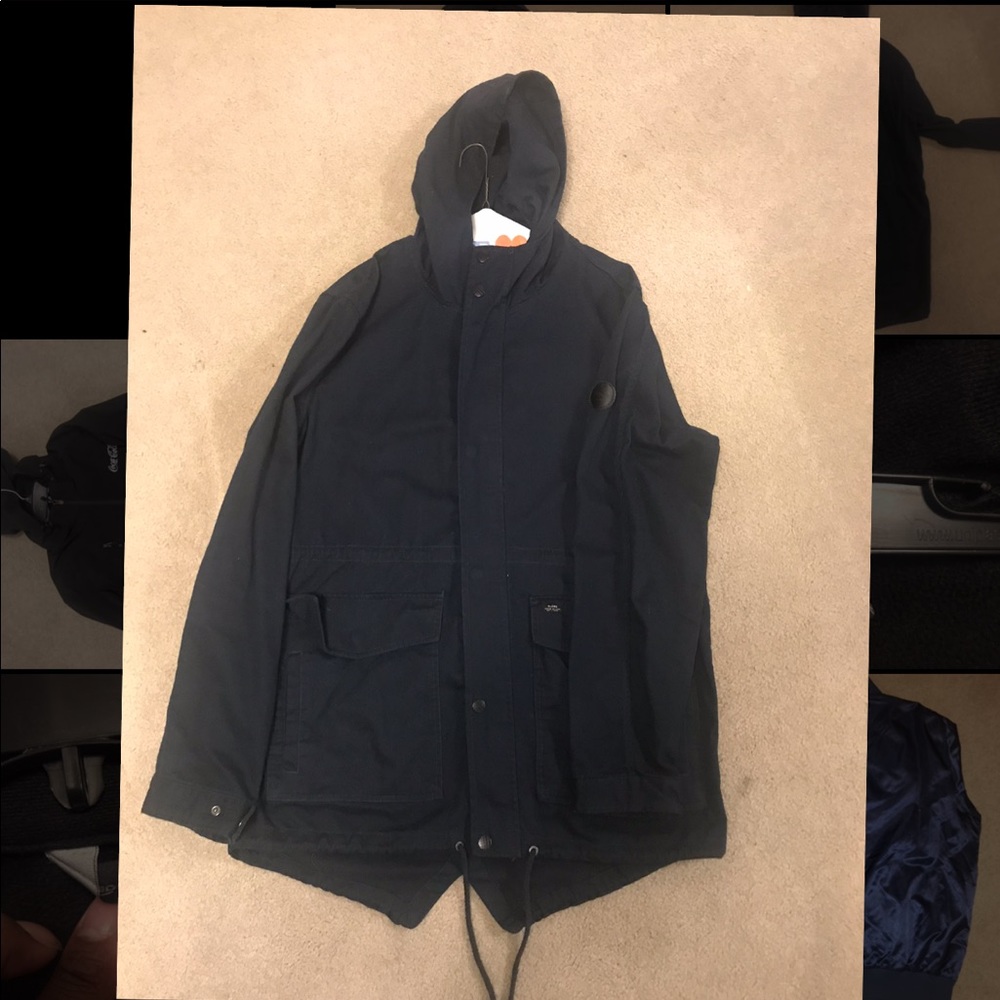 Dark Navy blue Light weight long tail jacket